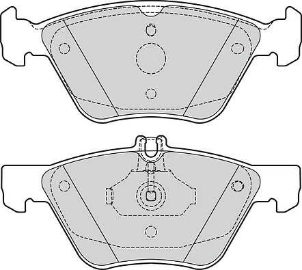 BRAKE PADS MERCEDES E-CLASS FR